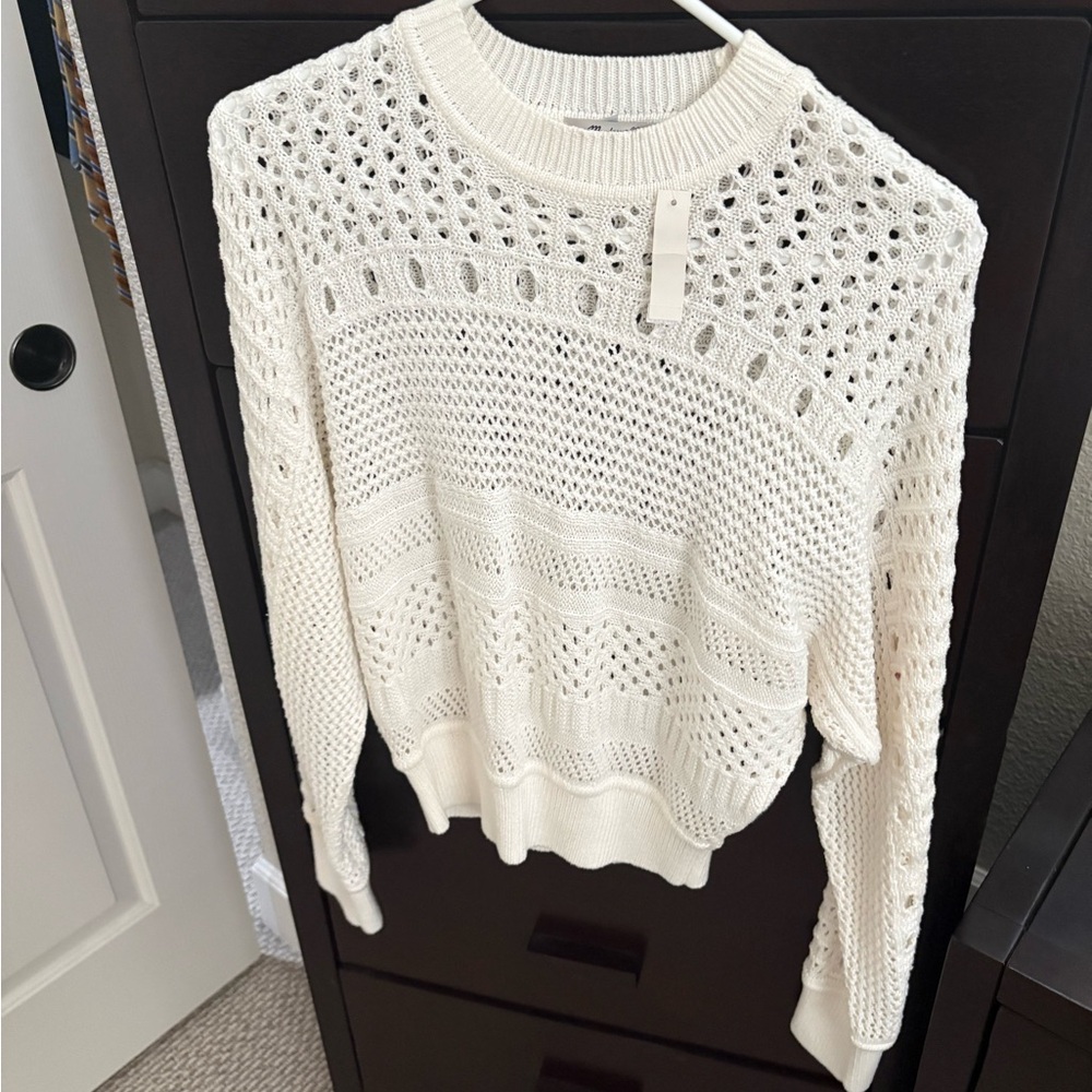 Madewell White Sweater